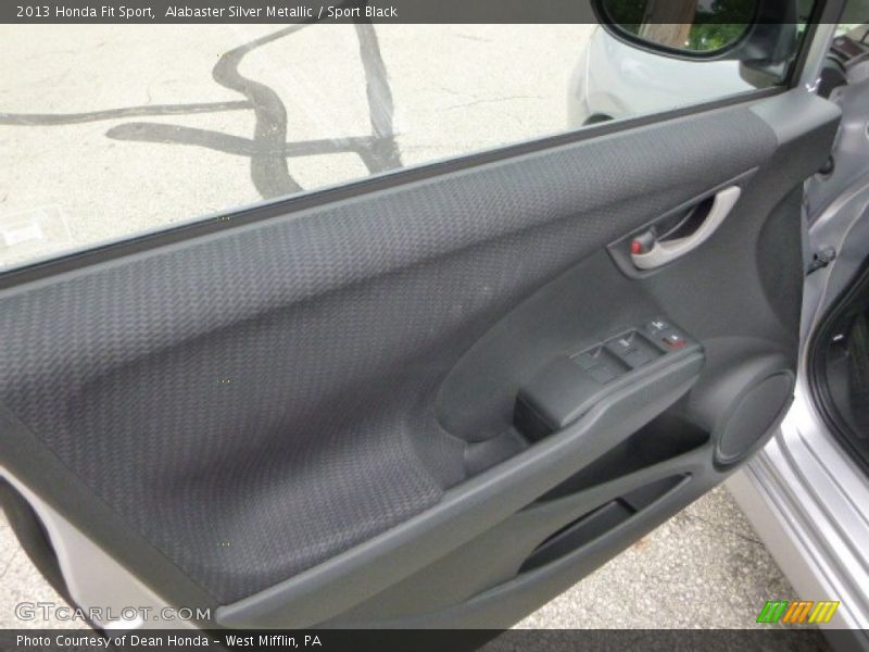 Alabaster Silver Metallic / Sport Black 2013 Honda Fit Sport