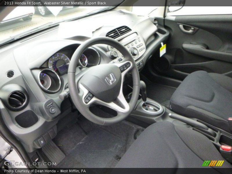 Alabaster Silver Metallic / Sport Black 2013 Honda Fit Sport