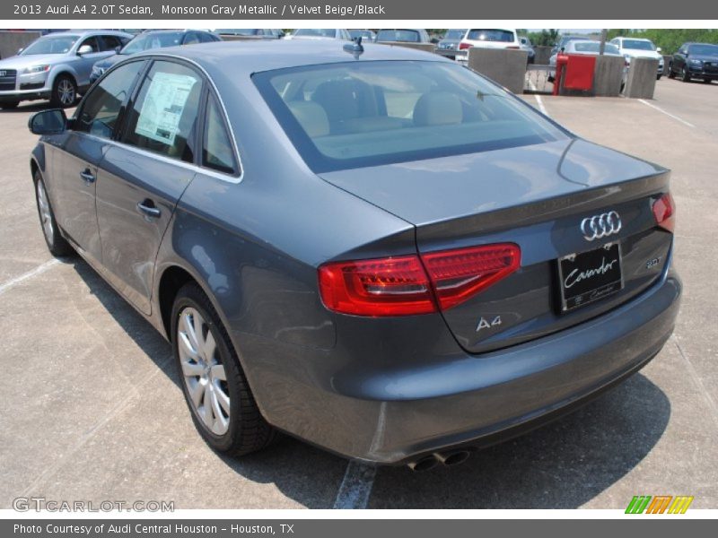 Monsoon Gray Metallic / Velvet Beige/Black 2013 Audi A4 2.0T Sedan