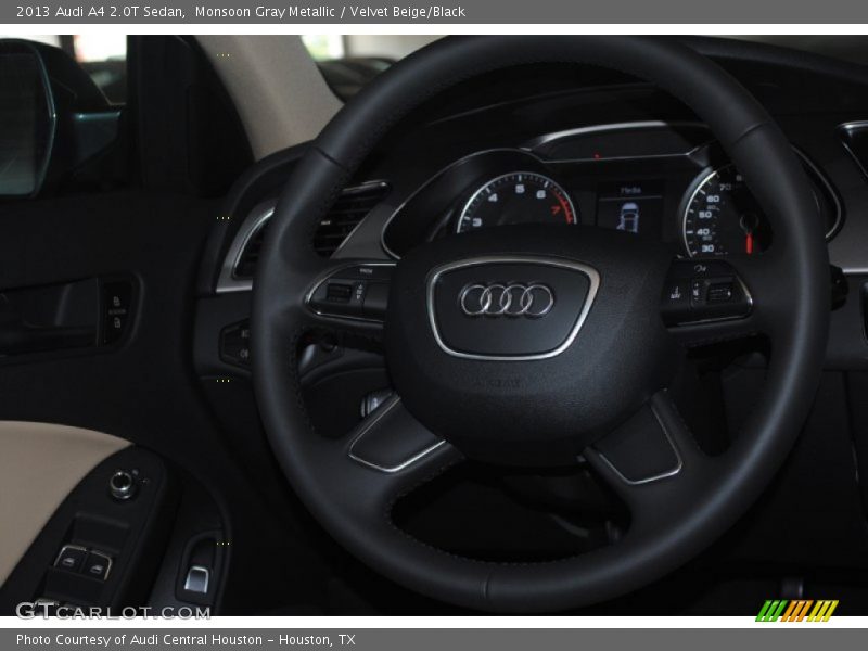 Monsoon Gray Metallic / Velvet Beige/Black 2013 Audi A4 2.0T Sedan
