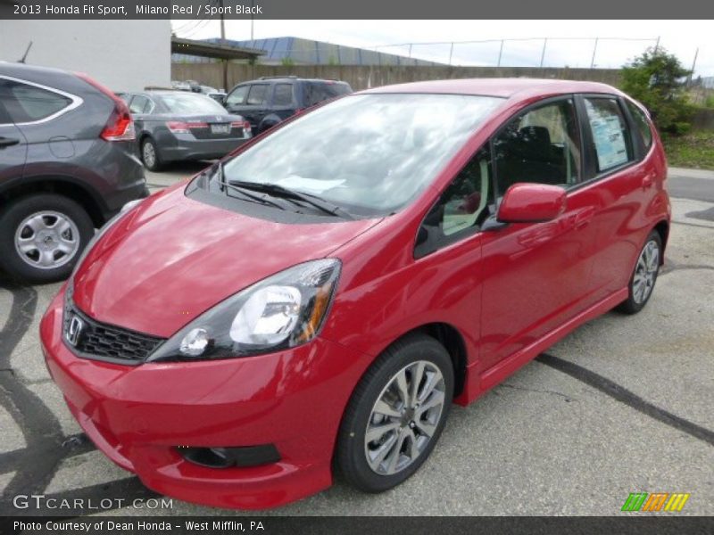 Milano Red / Sport Black 2013 Honda Fit Sport