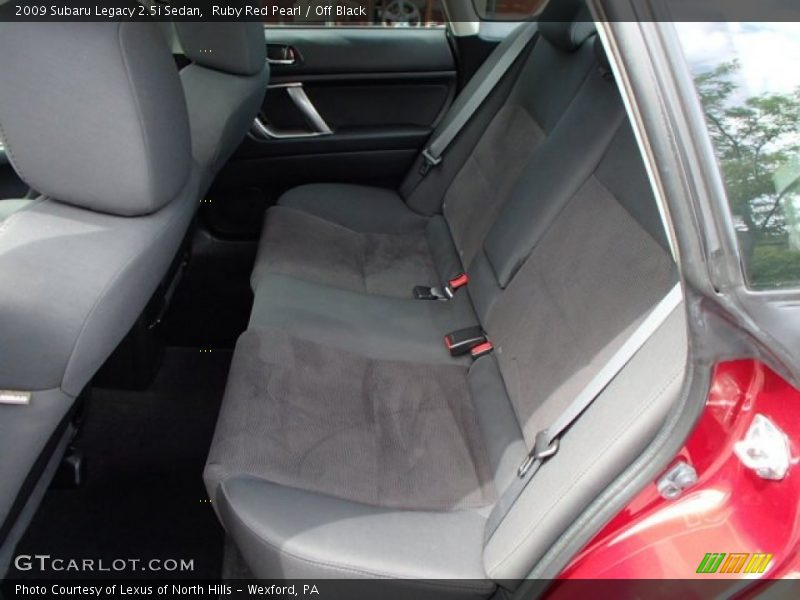 Ruby Red Pearl / Off Black 2009 Subaru Legacy 2.5i Sedan