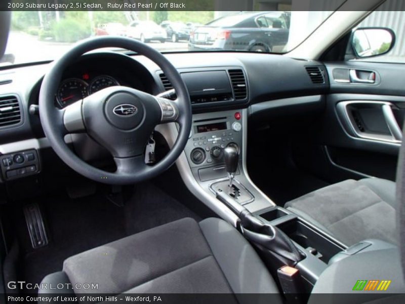 Ruby Red Pearl / Off Black 2009 Subaru Legacy 2.5i Sedan