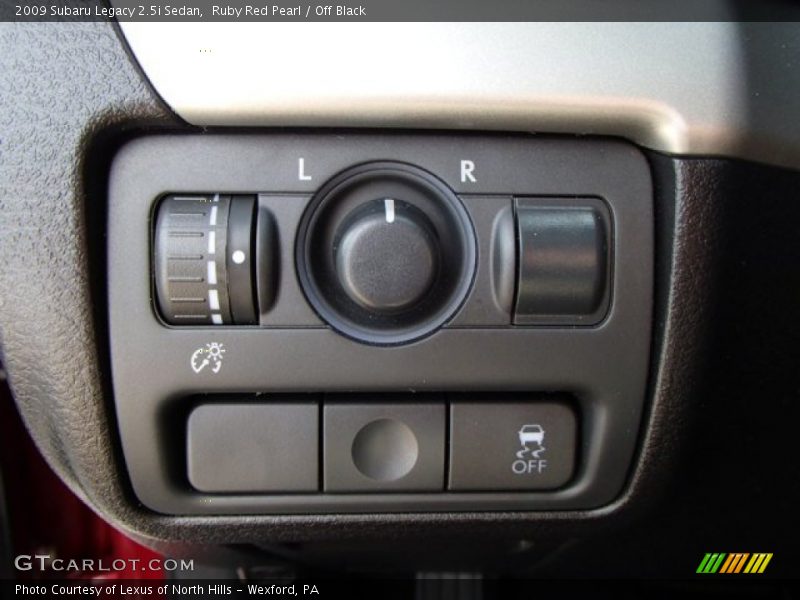 Ruby Red Pearl / Off Black 2009 Subaru Legacy 2.5i Sedan