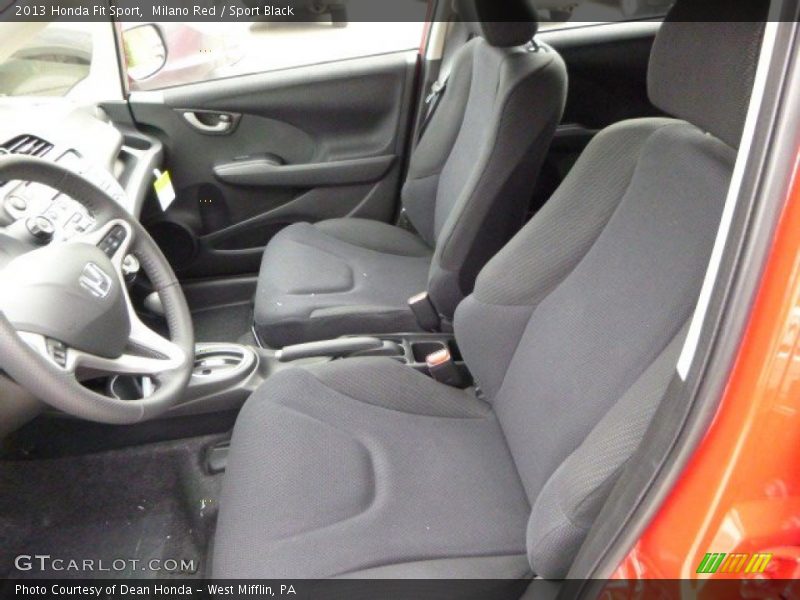 Milano Red / Sport Black 2013 Honda Fit Sport