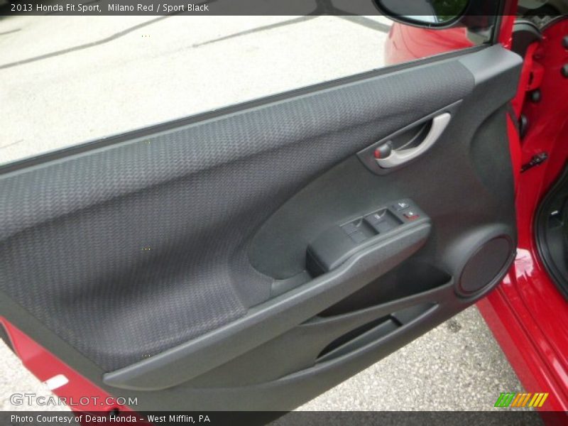 Milano Red / Sport Black 2013 Honda Fit Sport