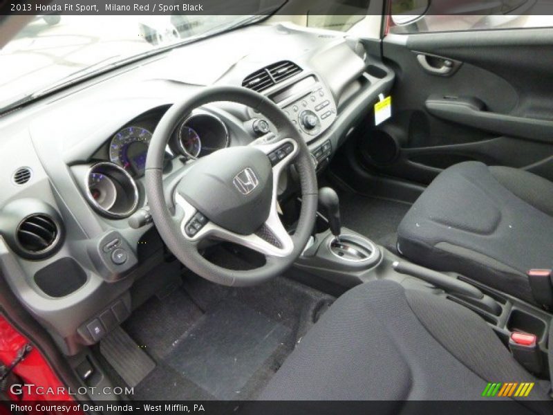 Milano Red / Sport Black 2013 Honda Fit Sport