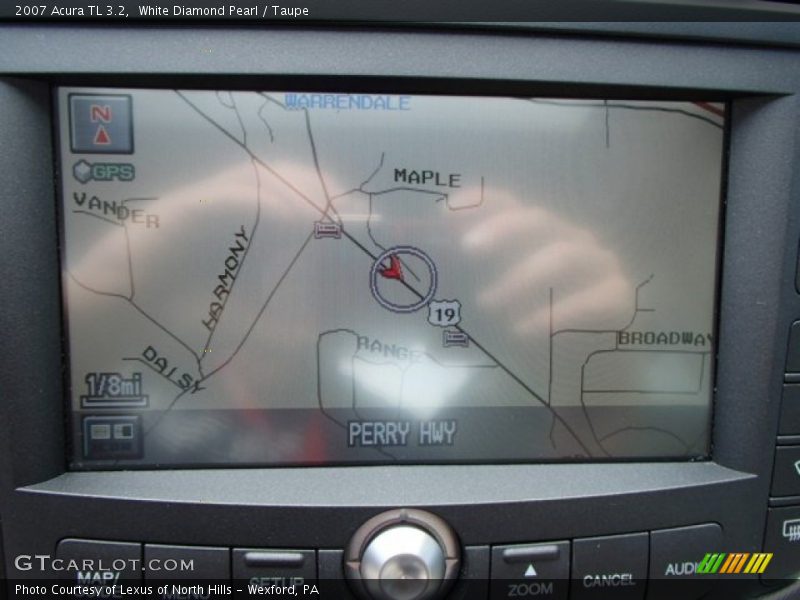 White Diamond Pearl / Taupe 2007 Acura TL 3.2