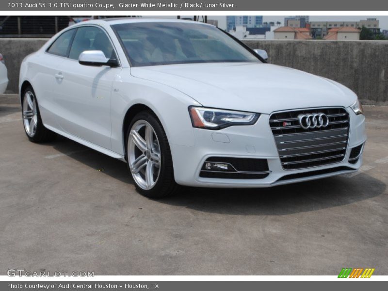 Glacier White Metallic / Black/Lunar Silver 2013 Audi S5 3.0 TFSI quattro Coupe