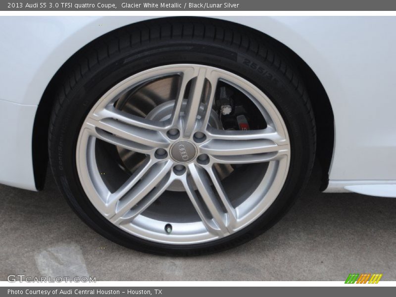 Glacier White Metallic / Black/Lunar Silver 2013 Audi S5 3.0 TFSI quattro Coupe