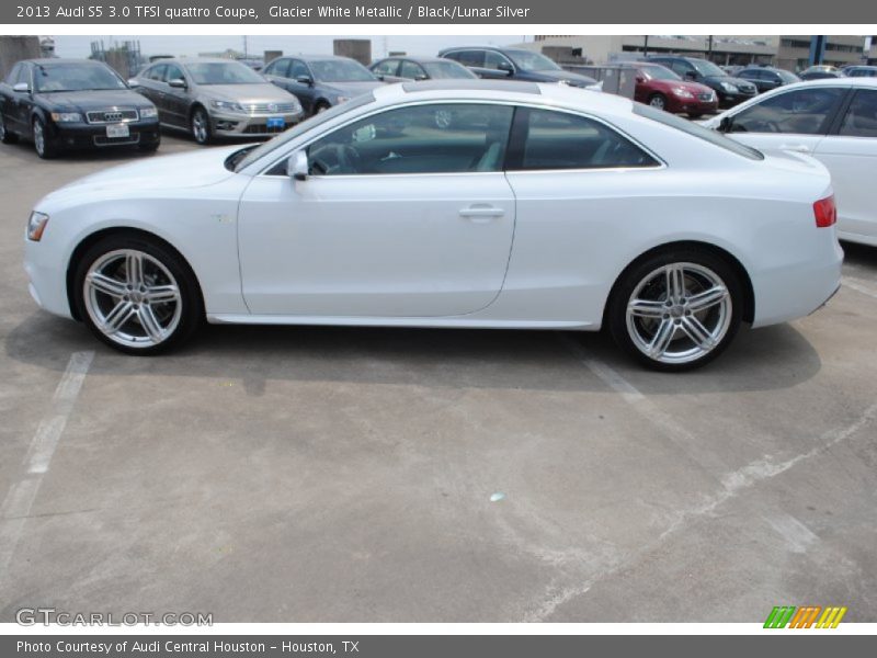Glacier White Metallic / Black/Lunar Silver 2013 Audi S5 3.0 TFSI quattro Coupe