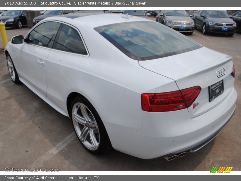 Glacier White Metallic / Black/Lunar Silver 2013 Audi S5 3.0 TFSI quattro Coupe
