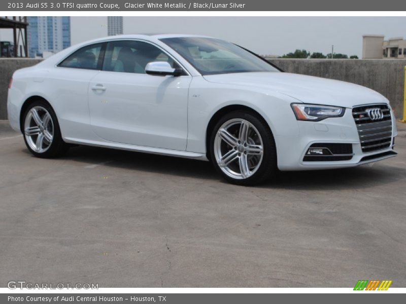 Glacier White Metallic / Black/Lunar Silver 2013 Audi S5 3.0 TFSI quattro Coupe