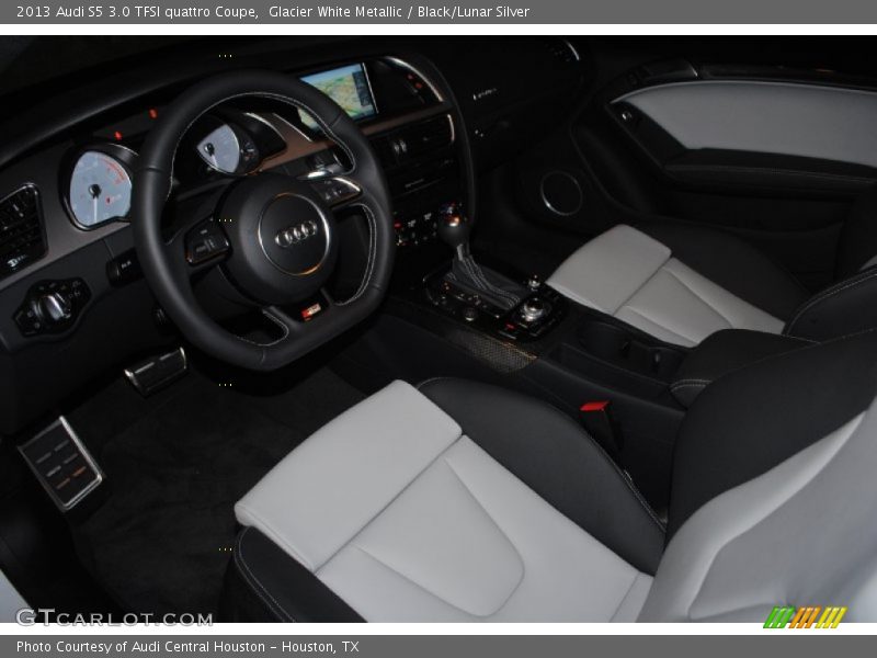 Glacier White Metallic / Black/Lunar Silver 2013 Audi S5 3.0 TFSI quattro Coupe