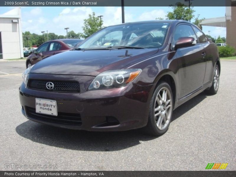 Sizzling Crimson Mica / Dark Charcoal 2009 Scion tC