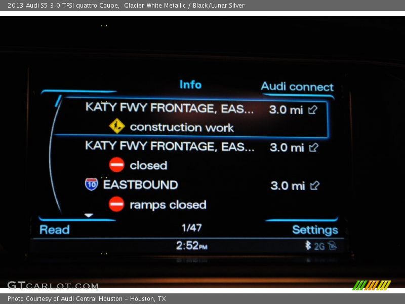 Glacier White Metallic / Black/Lunar Silver 2013 Audi S5 3.0 TFSI quattro Coupe