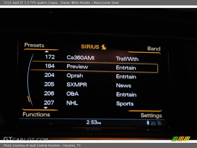 Glacier White Metallic / Black/Lunar Silver 2013 Audi S5 3.0 TFSI quattro Coupe
