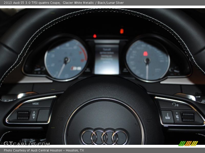 Glacier White Metallic / Black/Lunar Silver 2013 Audi S5 3.0 TFSI quattro Coupe