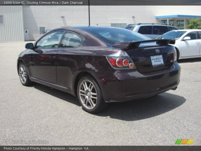 Sizzling Crimson Mica / Dark Charcoal 2009 Scion tC