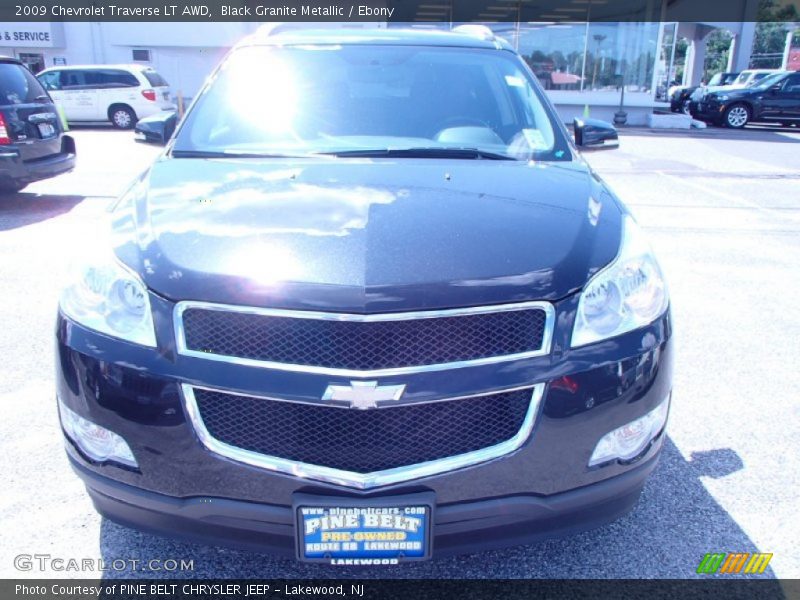 Black Granite Metallic / Ebony 2009 Chevrolet Traverse LT AWD