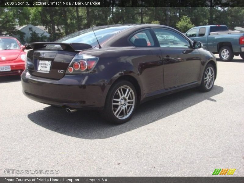 Sizzling Crimson Mica / Dark Charcoal 2009 Scion tC
