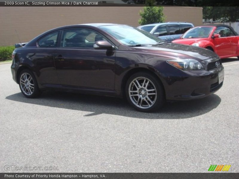 Sizzling Crimson Mica / Dark Charcoal 2009 Scion tC