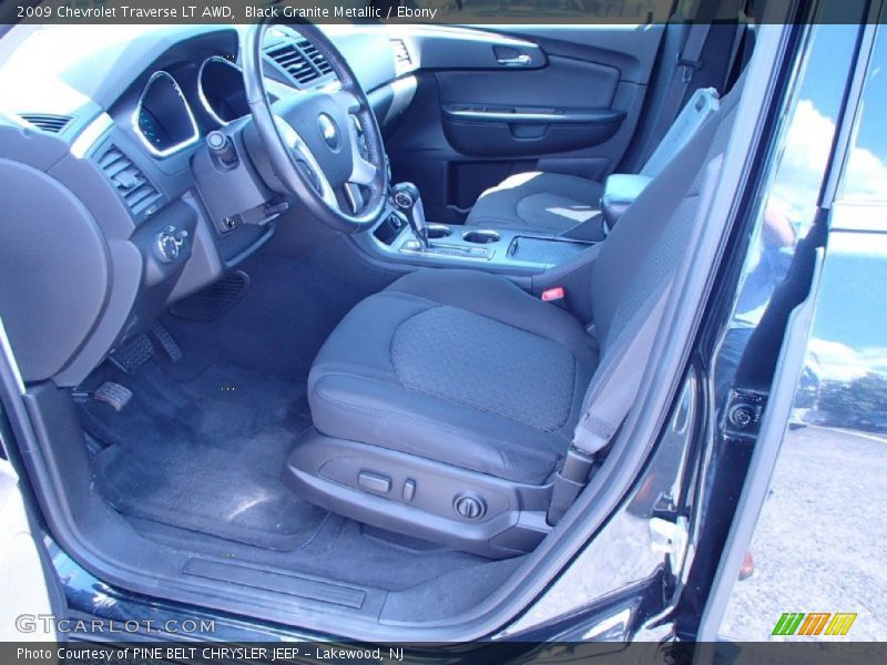 Black Granite Metallic / Ebony 2009 Chevrolet Traverse LT AWD