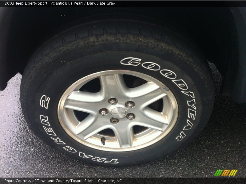 Atlantic Blue Pearl / Dark Slate Gray 2003 Jeep Liberty Sport