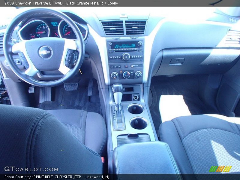 Black Granite Metallic / Ebony 2009 Chevrolet Traverse LT AWD