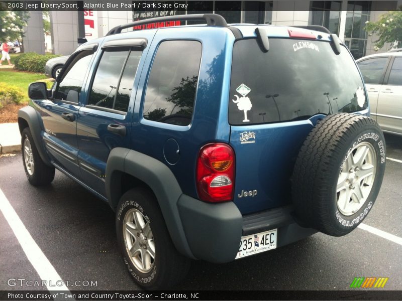 Atlantic Blue Pearl / Dark Slate Gray 2003 Jeep Liberty Sport