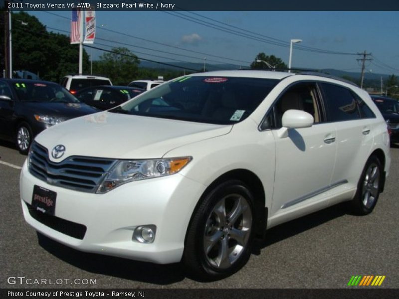 Blizzard Pearl White / Ivory 2011 Toyota Venza V6 AWD