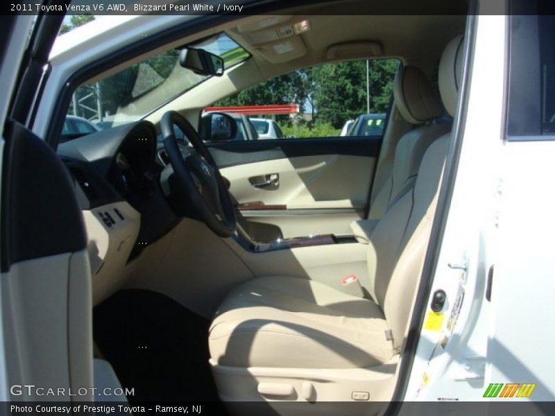 Blizzard Pearl White / Ivory 2011 Toyota Venza V6 AWD