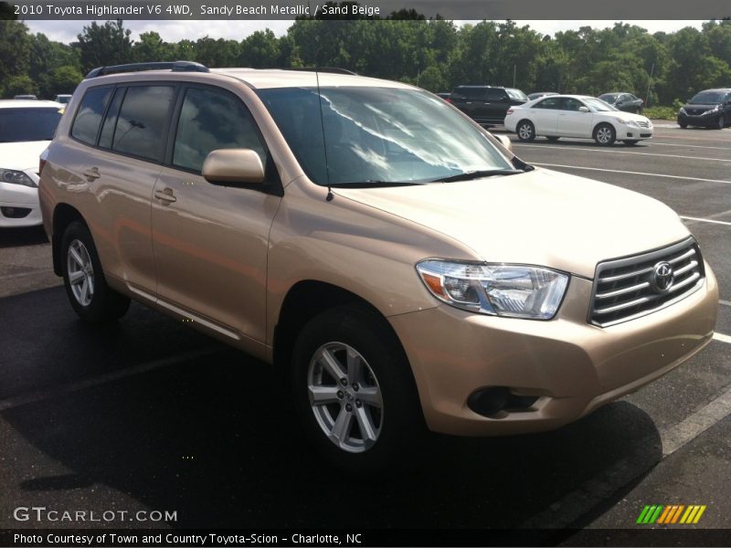 Sandy Beach Metallic / Sand Beige 2010 Toyota Highlander V6 4WD