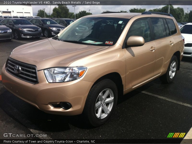 Sandy Beach Metallic / Sand Beige 2010 Toyota Highlander V6 4WD