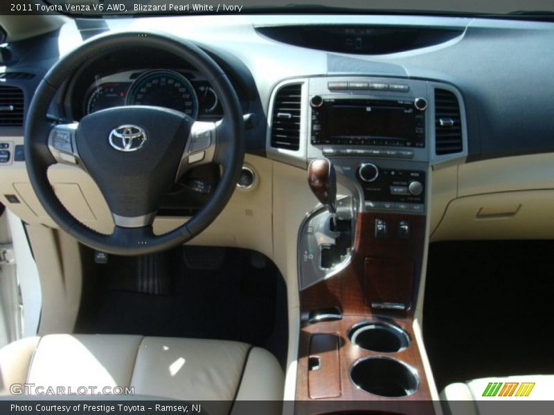Blizzard Pearl White / Ivory 2011 Toyota Venza V6 AWD
