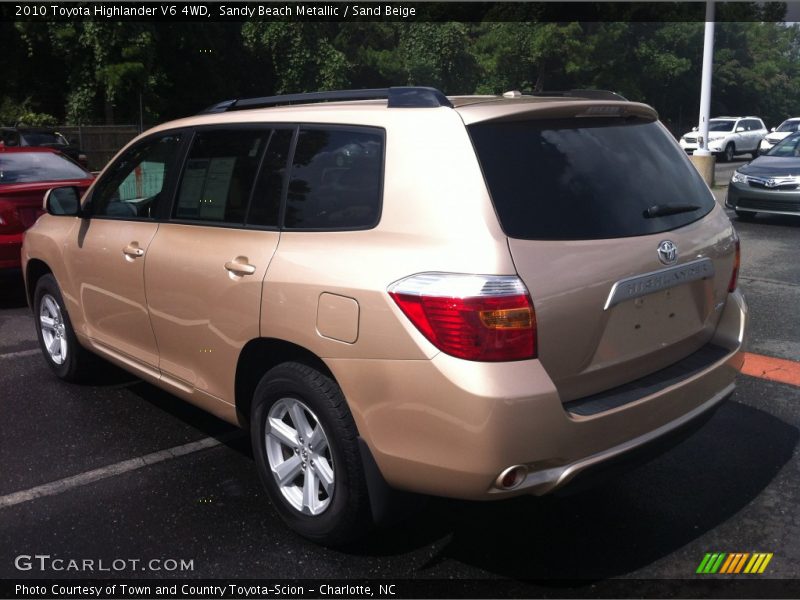 Sandy Beach Metallic / Sand Beige 2010 Toyota Highlander V6 4WD