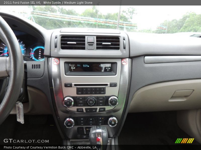 White Suede / Medium Light Stone 2011 Ford Fusion SEL V6