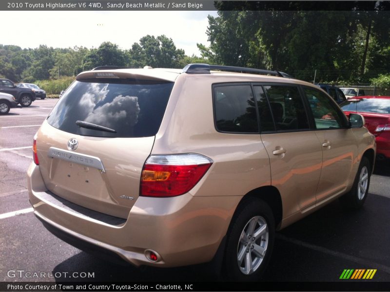 Sandy Beach Metallic / Sand Beige 2010 Toyota Highlander V6 4WD