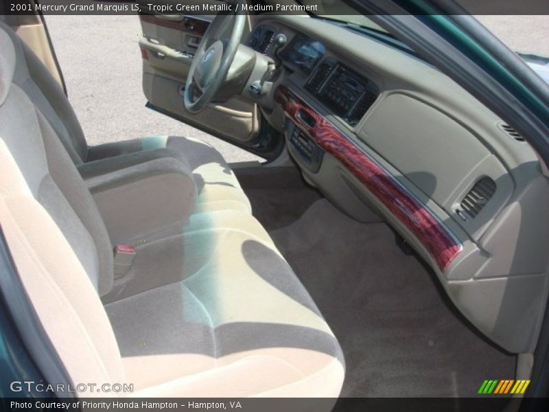 Tropic Green Metallic / Medium Parchment 2001 Mercury Grand Marquis LS