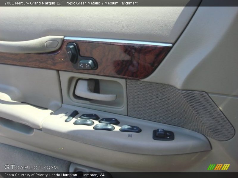 Tropic Green Metallic / Medium Parchment 2001 Mercury Grand Marquis LS