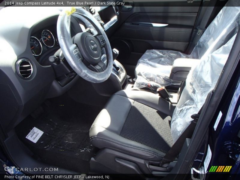 True Blue Pearl / Dark Slate Gray 2014 Jeep Compass Latitude 4x4
