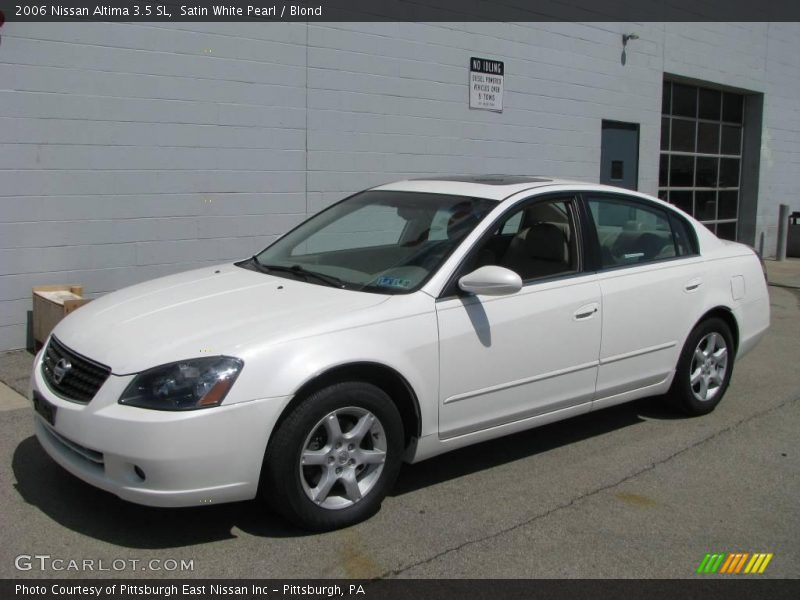 Satin White Pearl / Blond 2006 Nissan Altima 3.5 SL