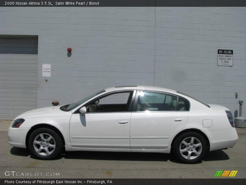 Satin White Pearl / Blond 2006 Nissan Altima 3.5 SL