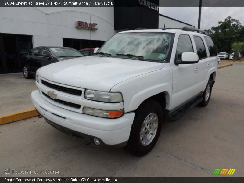 Summit White / Tan/Neutral 2004 Chevrolet Tahoe Z71 4x4