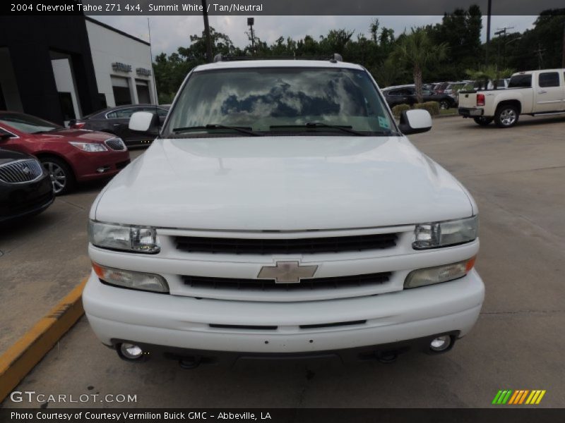 Summit White / Tan/Neutral 2004 Chevrolet Tahoe Z71 4x4