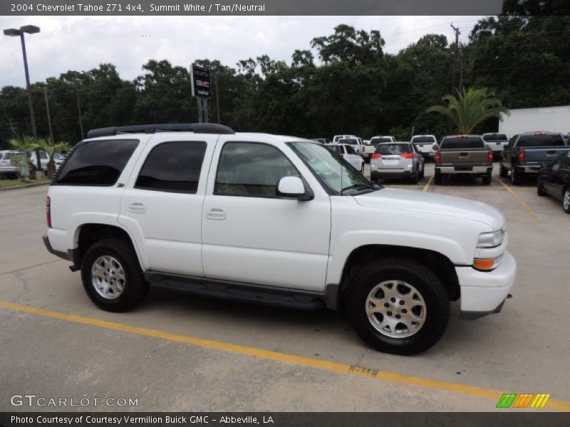 Summit White / Tan/Neutral 2004 Chevrolet Tahoe Z71 4x4