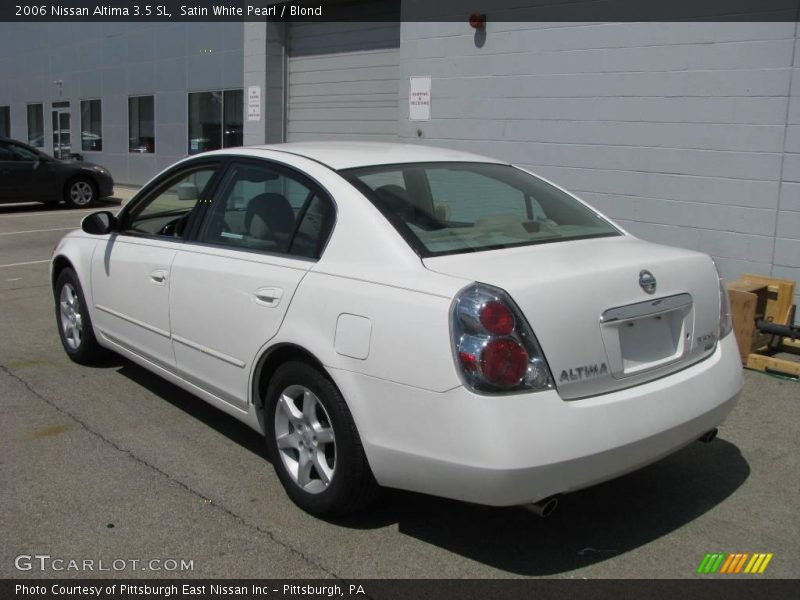 Satin White Pearl / Blond 2006 Nissan Altima 3.5 SL