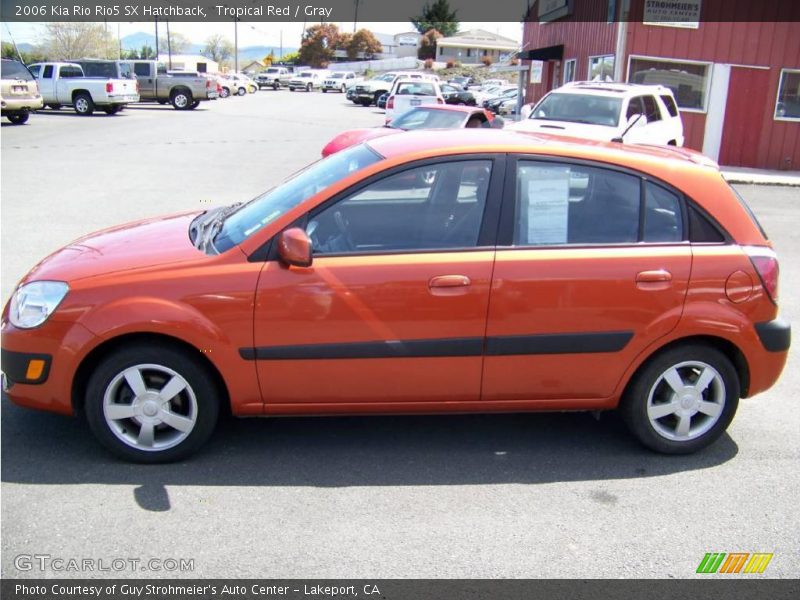 Tropical Red / Gray 2006 Kia Rio Rio5 SX Hatchback