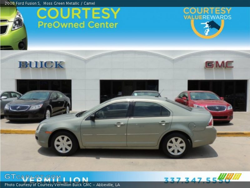 Moss Green Metallic / Camel 2008 Ford Fusion S