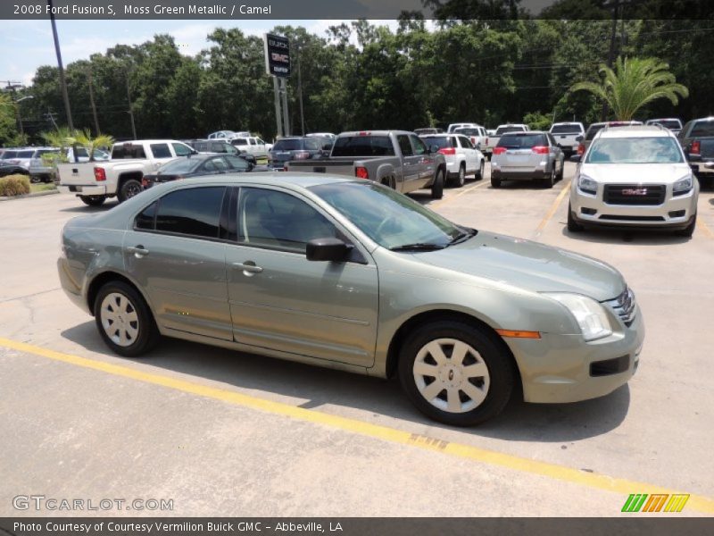 Moss Green Metallic / Camel 2008 Ford Fusion S
